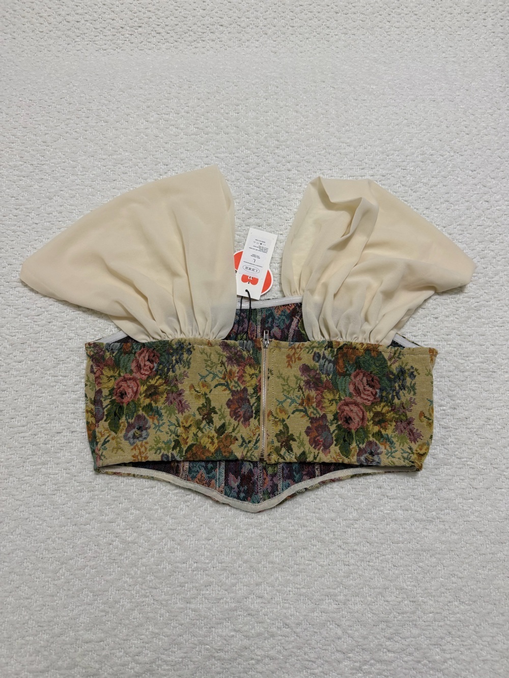 Cider Floral Off Shoulder Corset Top Women’s Size Large NWT - Picture 8 of 12